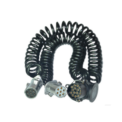 FSATECH CA10708-xxM 15 Pin to Double 7Pin spring trailer cable
